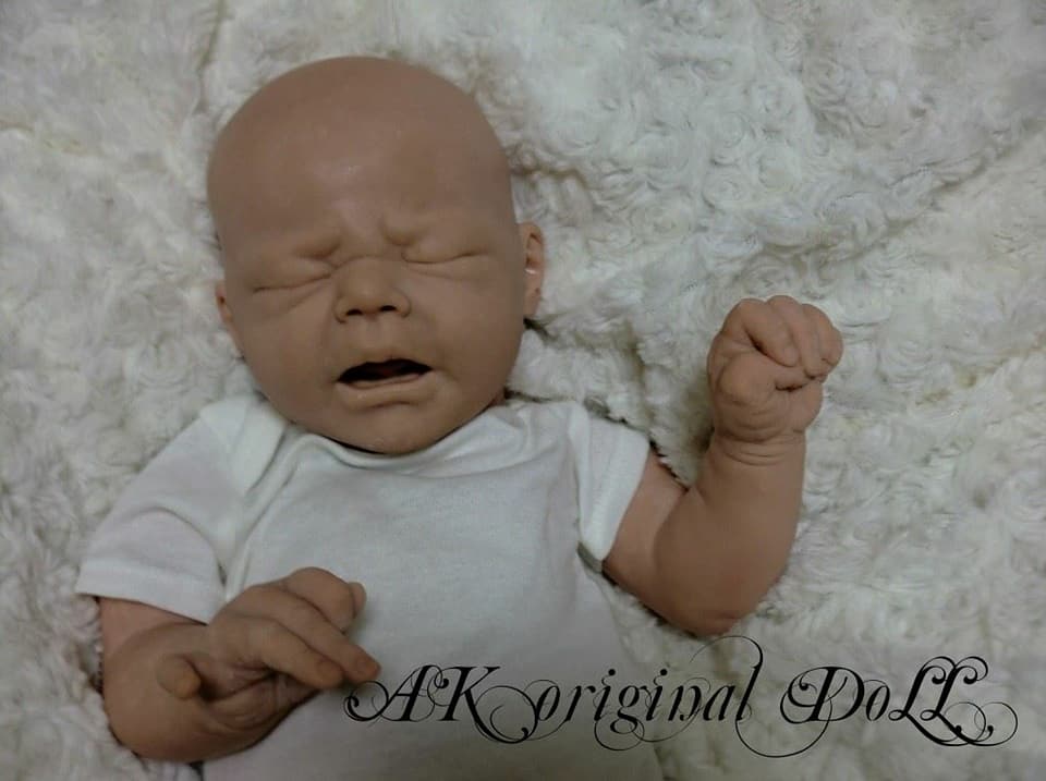 HAZEL by AK Kitagawa blank vinyl reborn doll kit. TRU BORN truborns