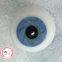 MA02 German blown glass eyes sky blue
