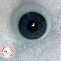 Blue sclera German blown glass eyes NEW BABY