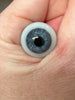 Blue sclera German blown glass eyes blue gray