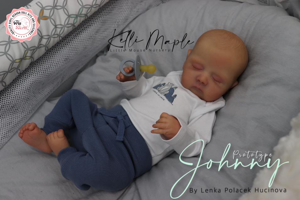 Johnny blank vinyl reborn doll kit. IN STOCK at Tru Born