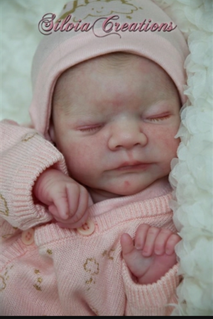 Aria by Toby Morgan blank vinyl reborn baby doll kit. TRU BORN