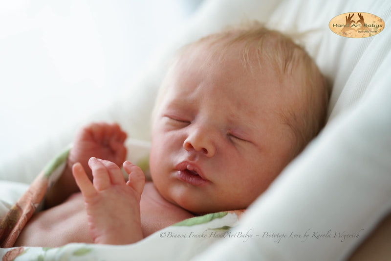 LORE by Karola Wegerich blank vinyl reborn doll kit. TRU BORN