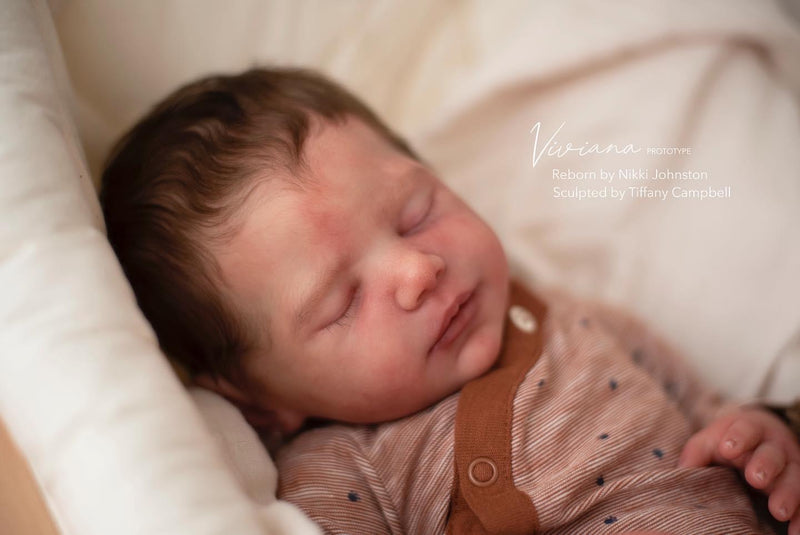 Tru Born presents VIVIANA blank reborn vinyl doll kit by Tiffany